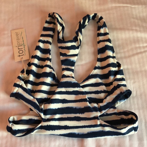 Tori Praver Swimwear Seafoam Bikini Cutout Top - Picture 9 of 9